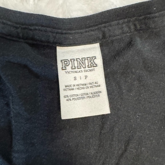 PINK Victoria's Secret Black and Gray Shirt - Picture 3 of 8